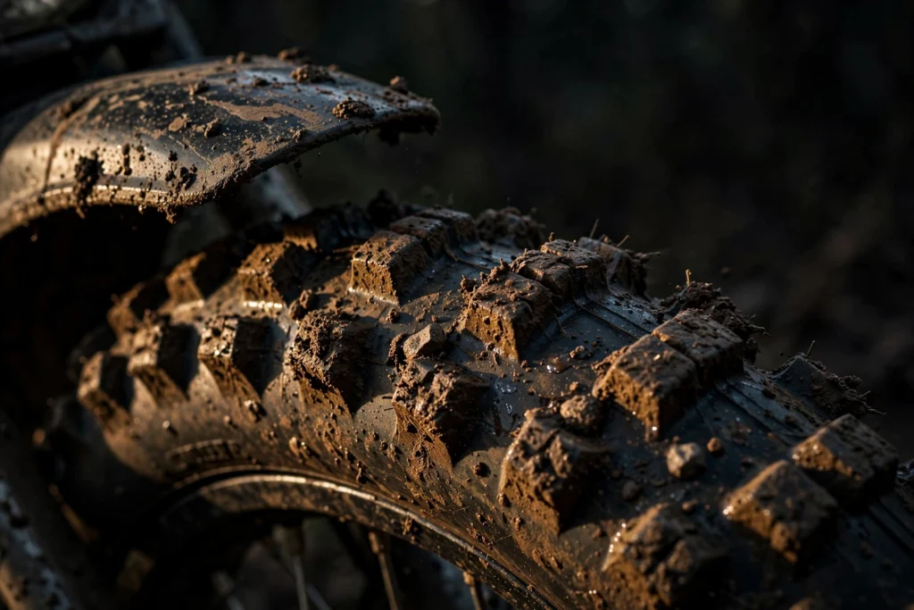 Dirt bike parked on a trail at sunrise with gear — short dirt bike quotes